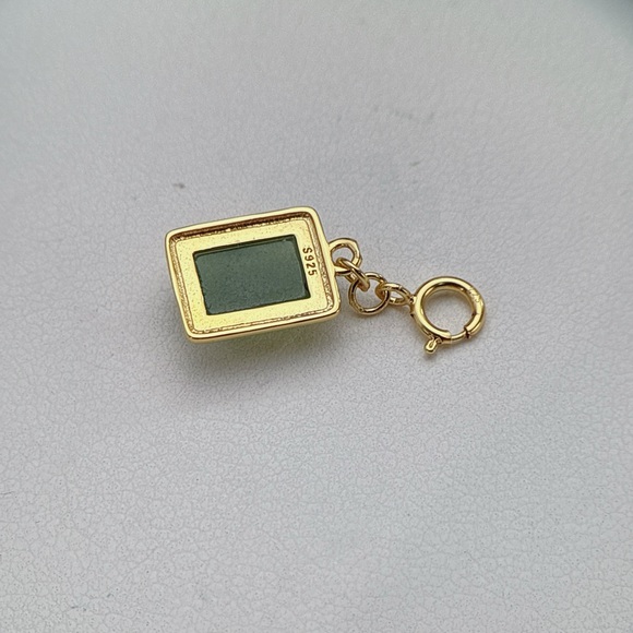 SGP2 S925 Stamped Jade Detachable Pendant - Picture 5 of 5